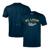 St. Louis Blues Levelwear Richmond Ice Wall T-Shirt - Navy | NHL online