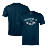 Seattle Kraken Levelwear Richmond Ice Wall T-Shirt - Deep Sea Blue | NHL discount