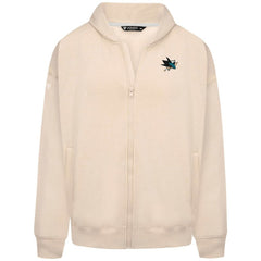San Jose Sharks Levelwear Uphill Stained Glass Full-Zip Hoodie Jacket - Khaki | NHL on sale