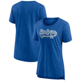Los Angeles Dodgers Women's League Leader Tri-Blend T-Shirt Outlet