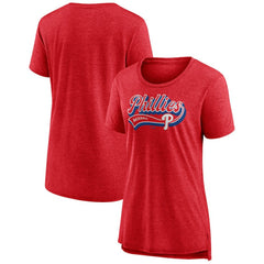 Philadelphia Phillies Women's League Leader Tri-Blend T-Shirt Outlet