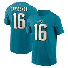 Trevor Lawrence Jacksonville Jaguars Throwback Name & Number T-Shirt - Teal - Nike