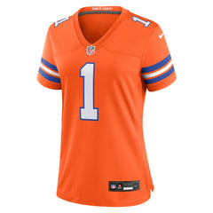 Jason Elam Denver Broncos Women's Mile High Collection 1977 Throwback Retired Player Game Jersey - Orange - Nike
