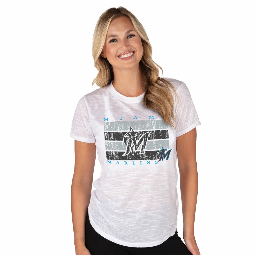 Miami Marlins Concepts Sport Women's Infuse Knit Top for sale