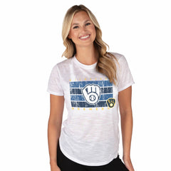 Milwaukee Brewers Concepts Sport Women's Infuse Knit Top Outlet