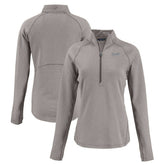 Atlanta Braves Cutter & Buck Women's Peshastin Eco Fleece Recycled Raglan Half-Zip Top for sale