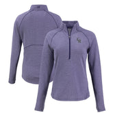Colorado Rockies Cutter & Buck Women's Peshastin Eco Fleece Recycled Raglan Half-Zip Top Discount