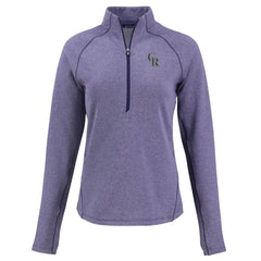 Colorado Rockies Cutter & Buck Women's Peshastin Eco Fleece Recycled Raglan Half-Zip Top Discount