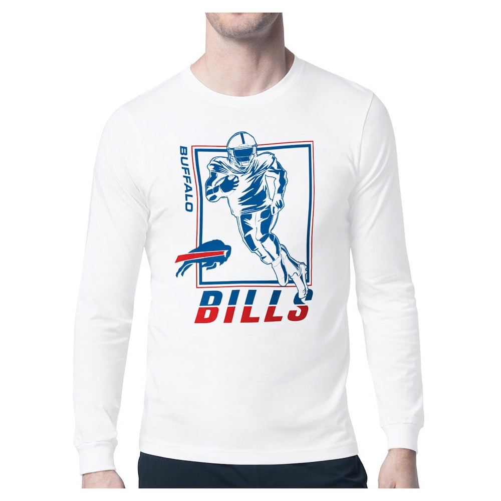 Buffalo Bills Starter Player Grid Graphic Long Sleeve T-Shirt - White - NFL