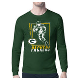 Green Bay Packers Starter Player Grid Graphic Long Sleeve T-Shirt - Olive - NFL
