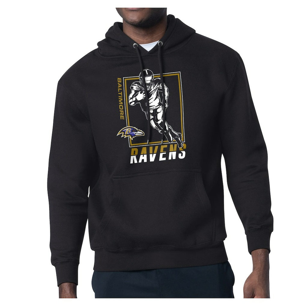 Baltimore Ravens Starter Player Grid Pullover Hoodie - Black - NFL