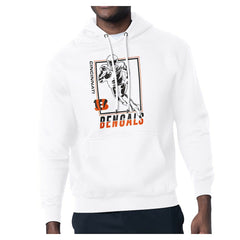Cincinnati Bengals Starter Player Grid Pullover Hoodie - White - NFL