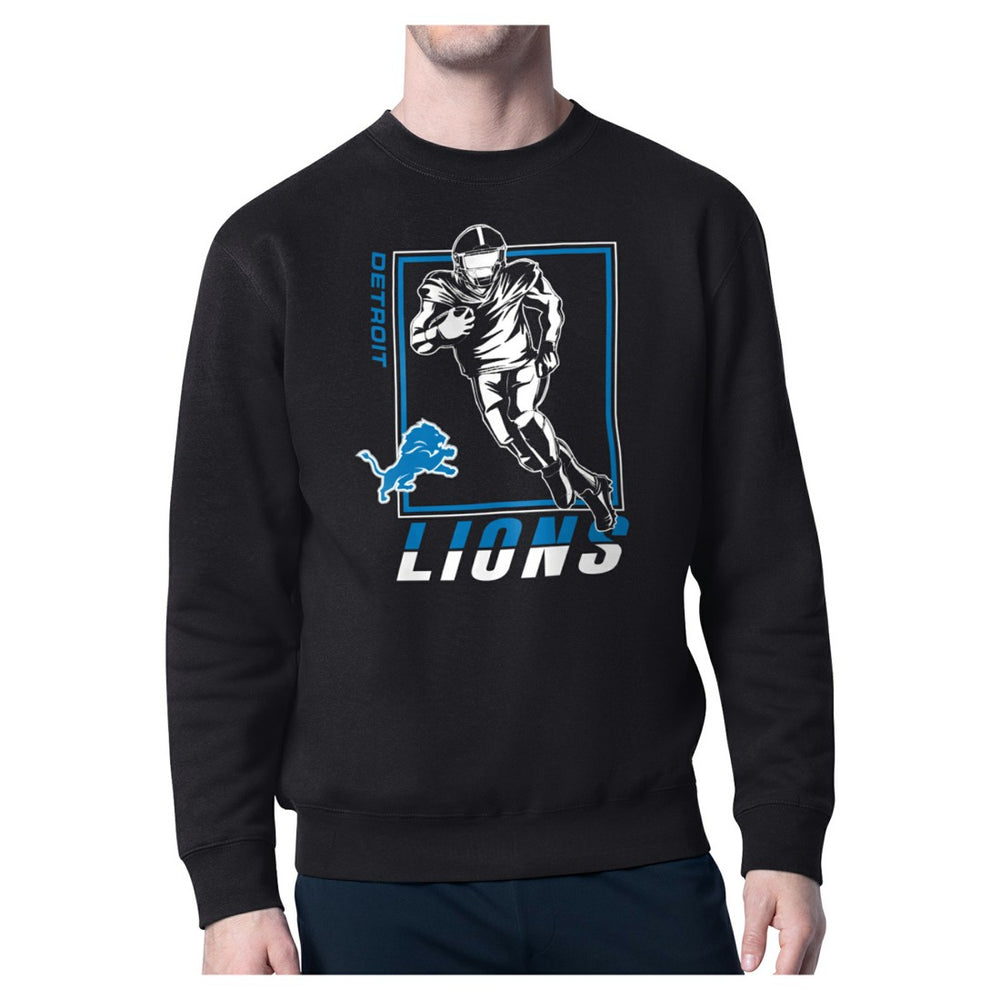 Detroit Lions Starter Player Grid Pullover Sweatshirt - Black - NFL