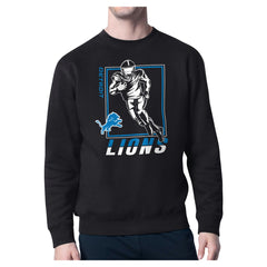 Detroit Lions Starter Player Grid Pullover Sweatshirt - Black - NFL