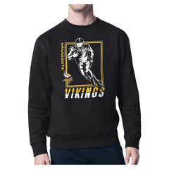 Minnesota Vikings Starter Player Grid Pullover Sweatshirt - Black - NFL