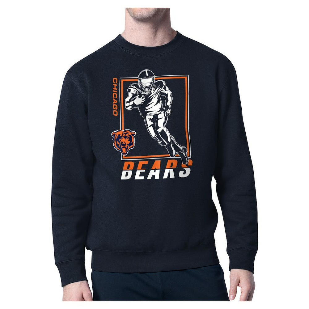 Chicago Bears Starter Player Grid Pullover Sweatshirt - Navy - NFL