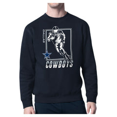 Dallas Cowboys Starter Player Grid Pullover Sweatshirt - Navy - NFL