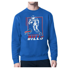 Buffalo Bills Starter Player Grid Pullover Sweatshirt - Royal - NFL