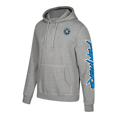 Julius Peppers Carolina Panthers Name & Number Pullover Hoodie – Heather Gray - Mitchell & Ness