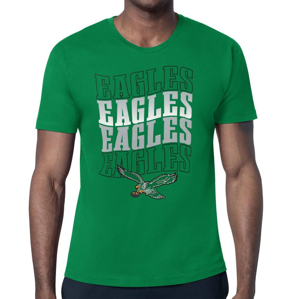 Philadelphia Eagles Starter Stacked Retro Logo T-Shirt - Kelly Green - NFL