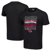 Arizona Cardinals Starter Four Team Name Logo T-Shirt - Black - NFL