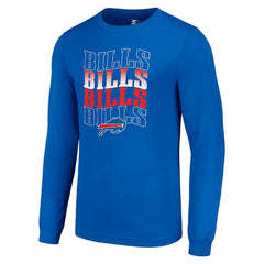 Buffalo Bills Starter Team Name Graphic Long Sleeve T-Shirt - Royal - NFL