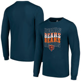 Chicago Bears Starter Team Name Graphic Long Sleeve T-Shirt - Navy - NFL