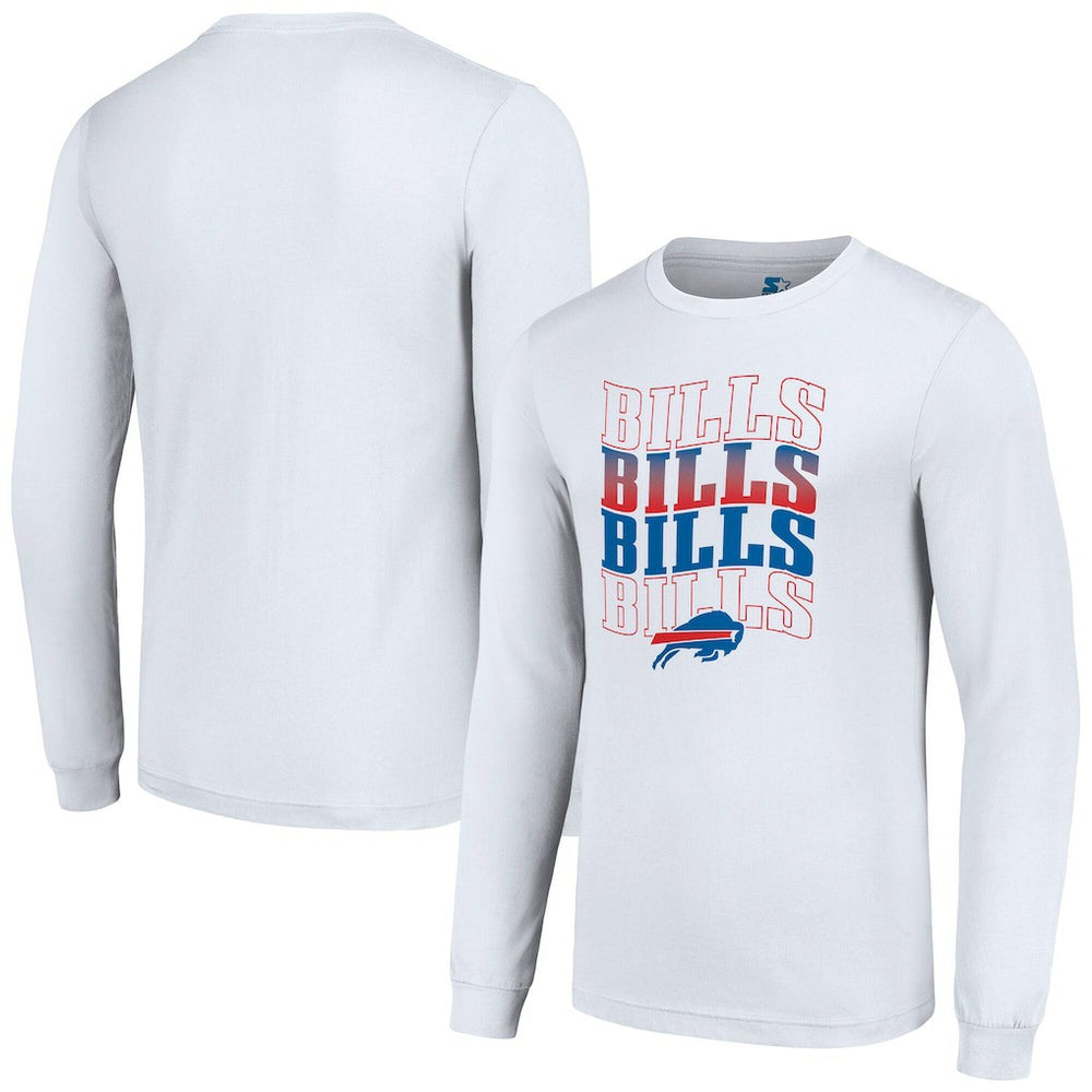 Buffalo Bills Starter Team Name Graphic Long Sleeve T-Shirt - White - NFL