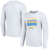 Los Angeles Chargers Starter Team Name Graphic Long Sleeve T-Shirt - White - NFL