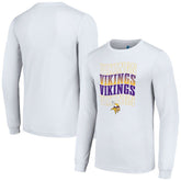 Minnesota Vikings Starter Team Name Graphic Long Sleeve T-Shirt - White - NFL