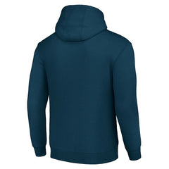 Chicago Bears Starter Four Team Name Logo Fleece Pullover Hoodie - Navy - NFL