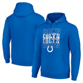 Indianapolis Colts Starter Four Team Name Logo Fleece Pullover Hoodie - Royal - NFL