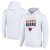 Chicago Bears Starter Four Team Name Logo Fleece Pullover Hoodie - White - NFL