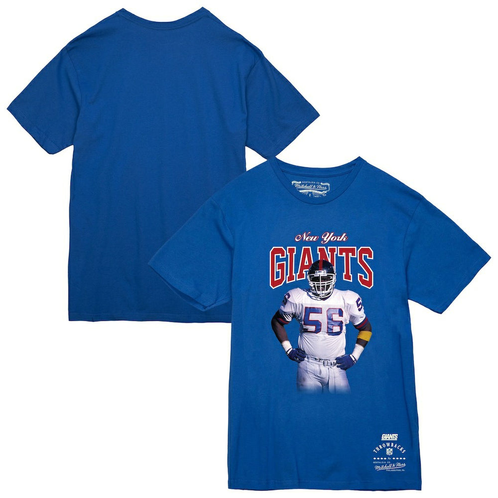 Lawrence Taylor New York Giants Sideline Retired Player T-Shirt - Royal - Mitchell & Ness