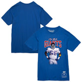 Lawrence Taylor New York Giants Sideline Retired Player T-Shirt - Royal - Mitchell & Ness
