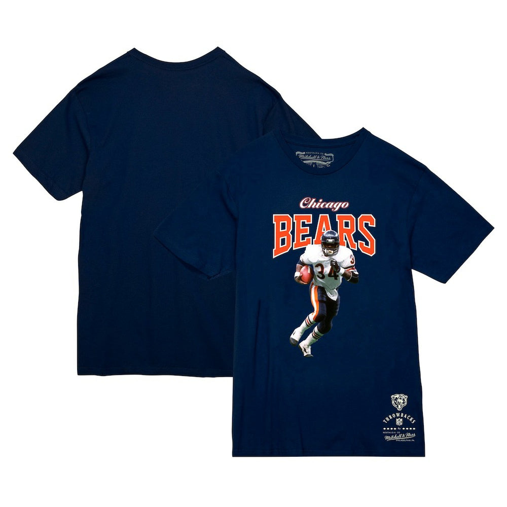 Walter Payton Chicago Bears Sideline Retired Player T-Shirt - Navy - Mitchell & Ness