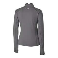 Buffalo Bills Cutter & Buck Women's Traverse Stretch Quarter-Zip Pullover Top - Gray - NFL