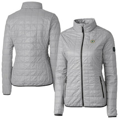 Green Bay Packers Cutter & Buck Women's Rainier PrimaLoft Eco Insulated Full-Zip Puffer Jacket - Gray - NFL