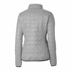 Detroit Lions Cutter & Buck Women's Rainier PrimaLoft Eco Insulated Full-Zip Puffer Jacket - Gray - NFL