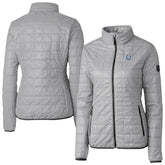 Indianapolis Colts Cutter & Buck Women's Rainier PrimaLoft Eco Insulated Full-Zip Puffer Jacket - Gray - NFL