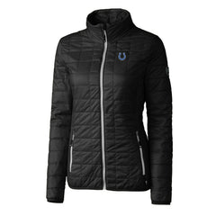 Indianapolis Colts Cutter & Buck Women's Rainier PrimaLoft Eco Insulated Full-Zip Puffer Jacket - Black - NFL