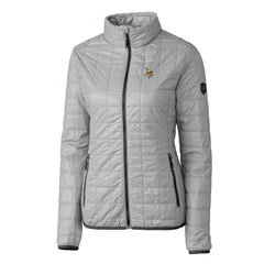 Minnesota Vikings Cutter & Buck Women's Rainier PrimaLoft Eco Insulated Full-Zip Puffer Jacket - Gray - NFL