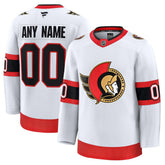 Ottawa Senators Fanatics Away Premium Custom Jersey - White | Fanatics Lifestyle