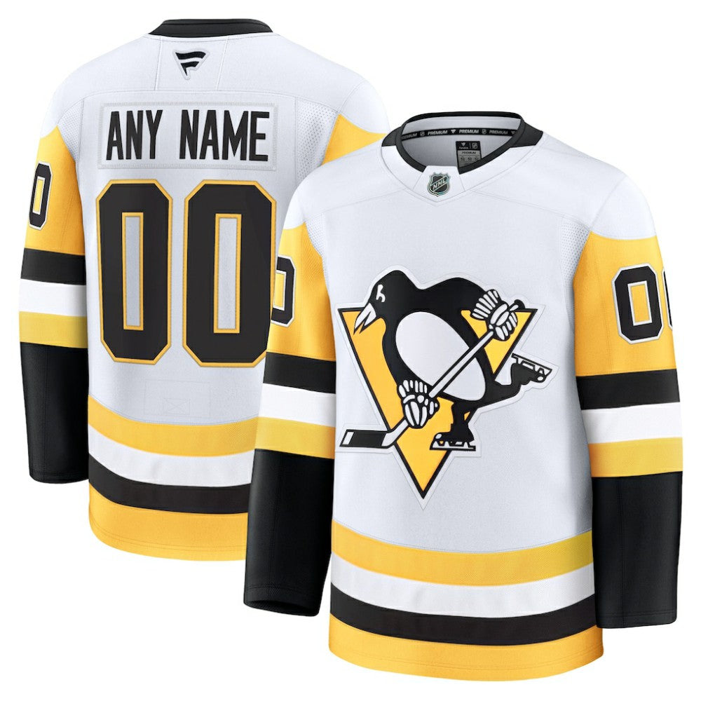 Pittsburgh Penguins Fanatics Away Premium Custom Jersey - White | Fanatics online