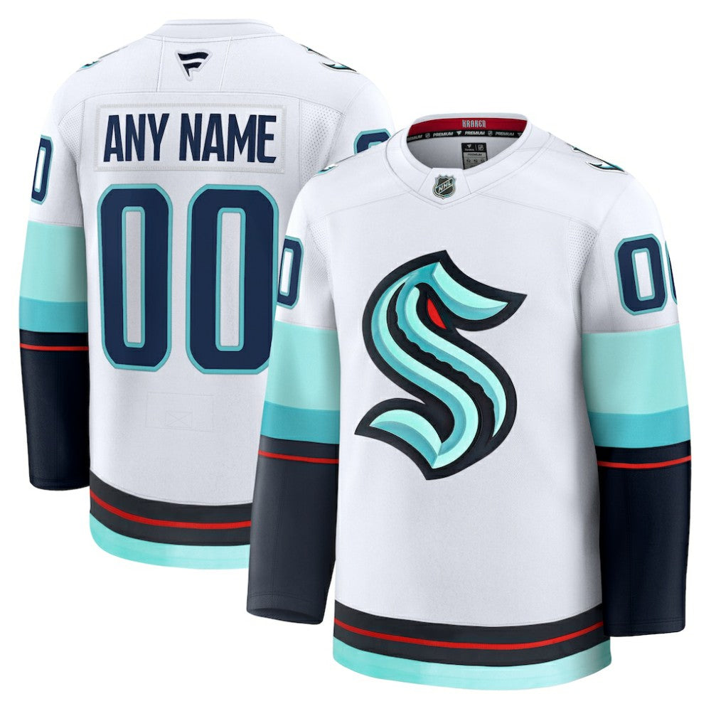 Seattle Kraken Fanatics Away Premium Custom Jersey - White | Fanatics sale