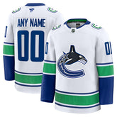 Vancouver Canucks Fanatics Away Premium Custom Jersey - White | Fanatics near me