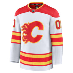 Calgary Flames Fanatics Away Premium Custom Jersey - White | Fanatics Clearance