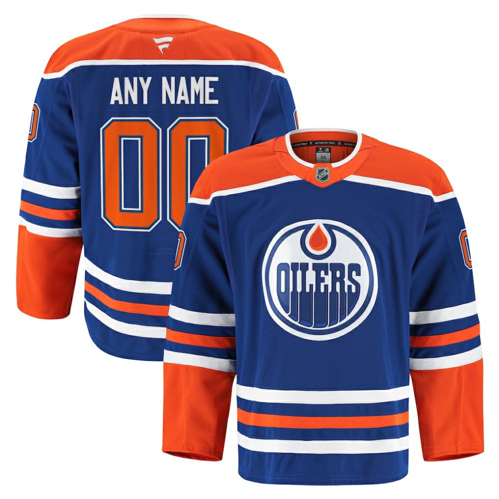 Edmonton Oilers Fanatics Home Authentic Pro Custom Jersey - Royal | Fanatics online