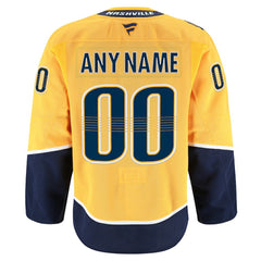 Nashville Predators Fanatics Home Authentic Pro Custom Jersey - Gold | Fanatics on sale