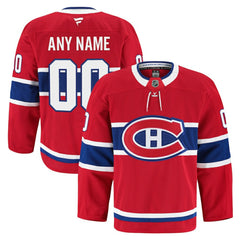 Montreal Canadiens Fanatics Home Authentic Pro Custom Jersey - Red | Fanatics Clearance